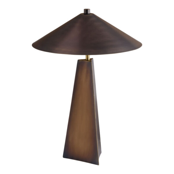 Aden Bronze and Black Metal Empire 2 Light Table Lamp Aden Bronze and Black Metal Empire 2 Light Table Lamp