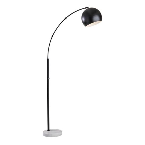 Astoria Marble And Metal Dome Arc Floor Lamp