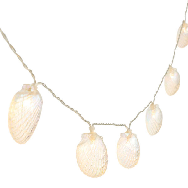 Iridescent Seashell LED Battery Operated String Lights Iridescent Seashell LED Battery Operated String Lights