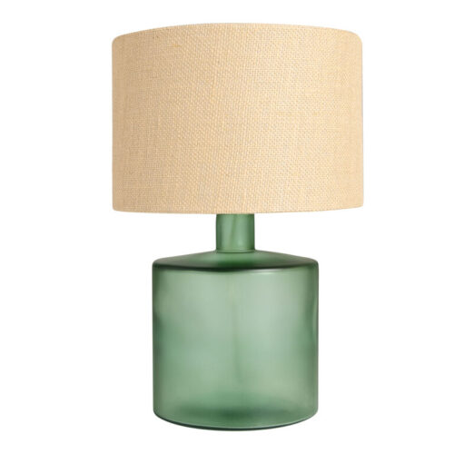 Kimika Green Frosted Glass Jug Table Lamp