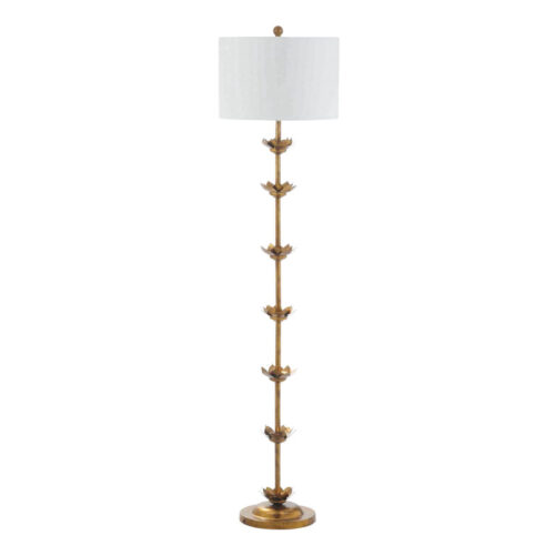 Landen Antique Gold Leaf Floor Lamp