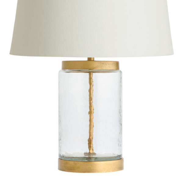 Noely Textured Glass and Antique Gold Metal Table Lamp Base Noely Textured Glass and Antique Gold Metal Table Lamp Base
