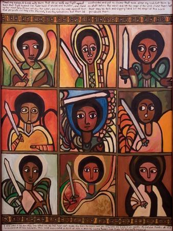 9 Guardian Angels, 1991 - Giclee Print, 12x16