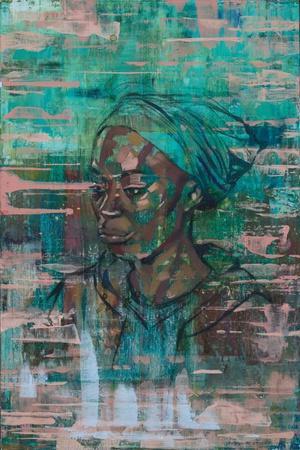 Aduwa (oil on canvas board) - Giclee Print, 12x18