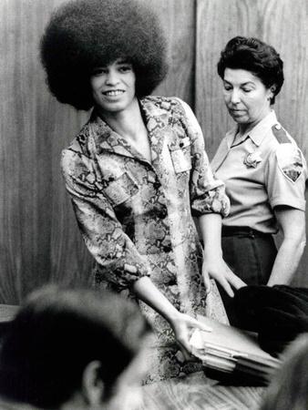 Angela Davis (B1944) American Black Activist, Here in 1972 During Her Trial - Photo, 12x16