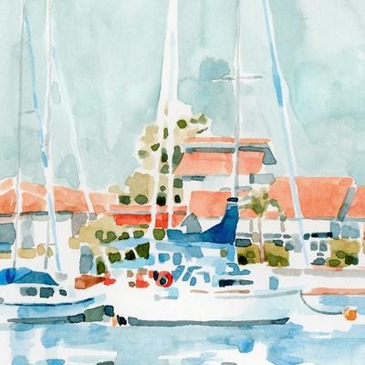 Beach Town Summer I - Wall Art Print, 16x16