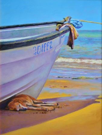 Dog-Tired oil on board - Giclee Print, 12x16