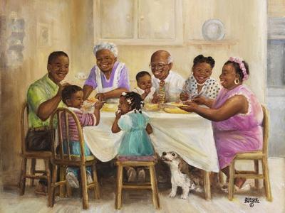 Family Dinner - Giclee Print, 16x12