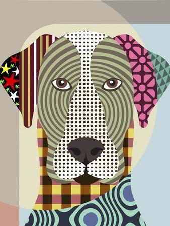 Great Dane Dog - Giclee Print, 12x16