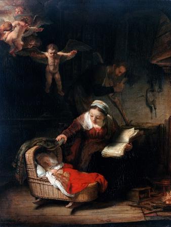 Holy Family by Rembrandt van Rijn - Photographic Print, 12x16
