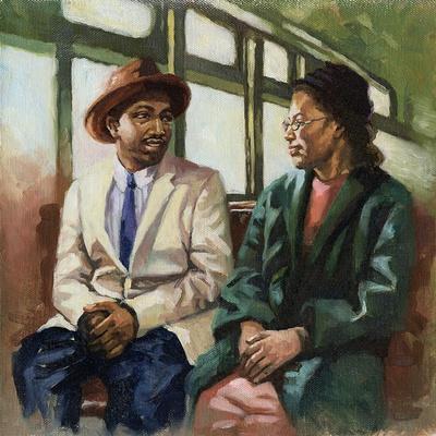 Martin and Rosa up front, 2001 - Giclee Print, 16x16