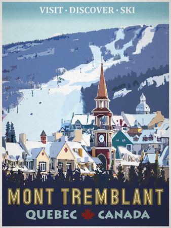 Mont Tremblant, Canada - Giclee Print, 12x16