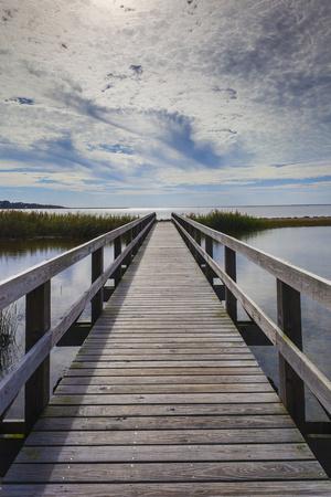 North Carolina, Outer Banks National Seashore, Corolla,Boardwalk - Photographic Print, 8x12