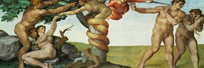 Original Sin, Ceiling Frescoes after Restoration - Giclee Print, 24x8