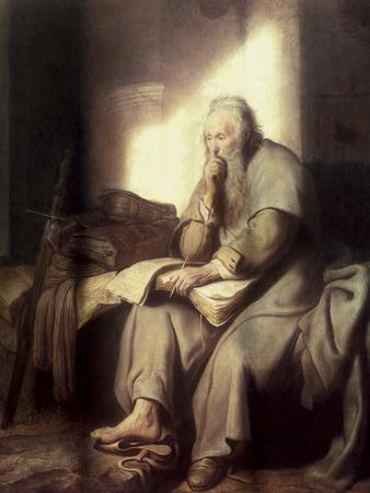 Saint Paul in Prison - Giclee Print, 12x16