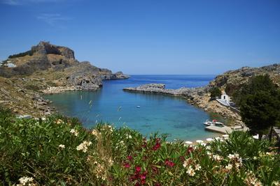St. Paul Beach. Lindos, Rhodes, Dodecanese, Greek Islands, Greece, Europe - Photographic Print, 12x8