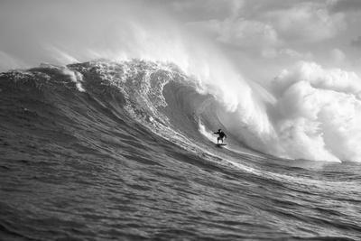 Surfer in the sea, Maui, Hawaii, USA - Photographic Print, 12x8