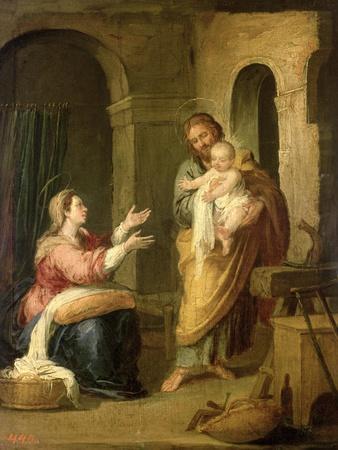 The Holy Family, circa 1660-70 - Giclee Print, 12x16