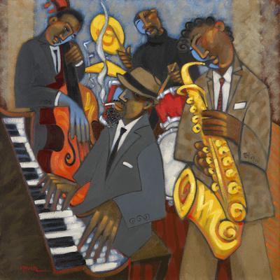 Thelonious Monk and his Sidemen - Giclee Print, 16x16
