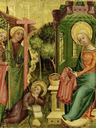 Visit of the Angel, from the Right Wing of the Buxtehude Altar, 1400-10 - Giclee Print, 12x16