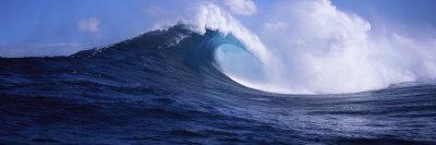 Waves in the Sea, Maui, Hawaii, USA - Photographic Print, 24x8