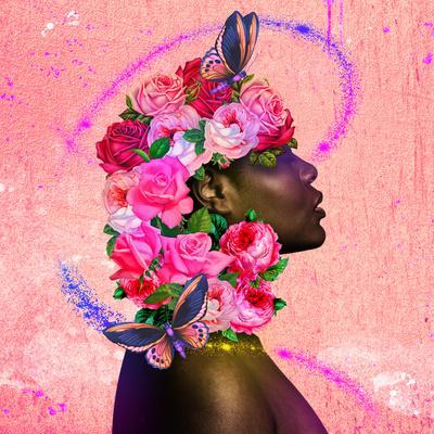 Woman Flourish - Wall Art Print, 16x16