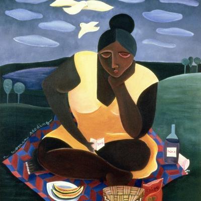 Woman Reading, 1997 - Giclee Print, 16x16